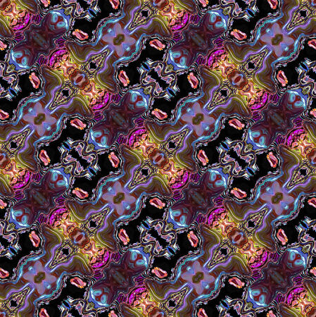Abstract seamless pattern with stylized gemsの写真素材