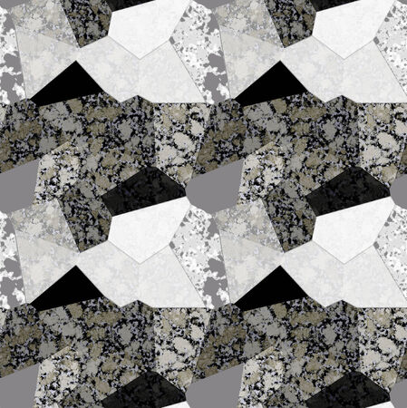 Abstract seamless pattern of black and white marbleの写真素材