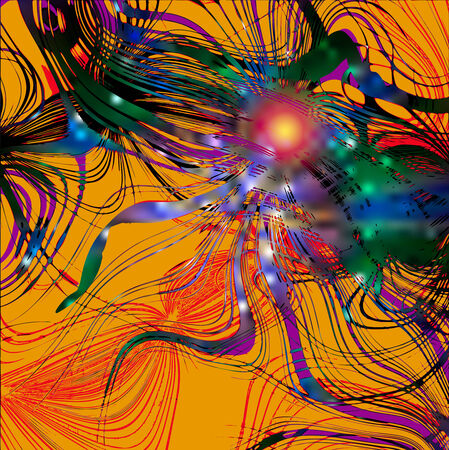 Abstract background resembling an explosion in spaceのイラスト素材