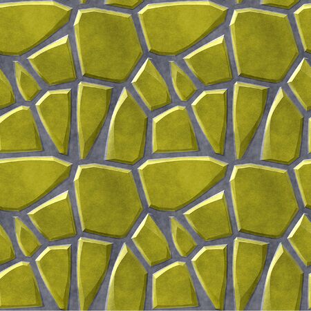 Pavement of gold sharp stones on a gray backgroundの写真素材