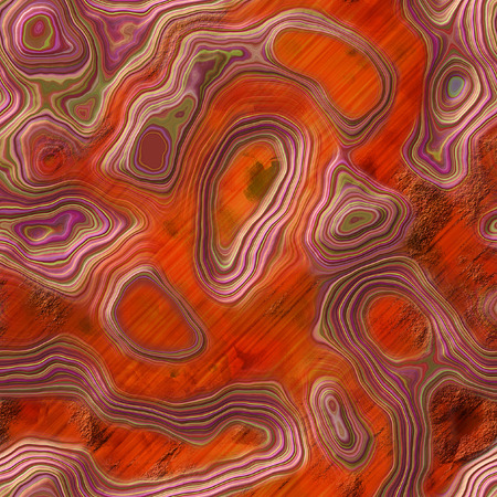 Abstract grained layered background with contour lines and cratersの写真素材