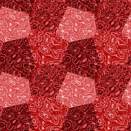 Abstract seamless red and pink mottled pattern with marble structureのイラスト素材