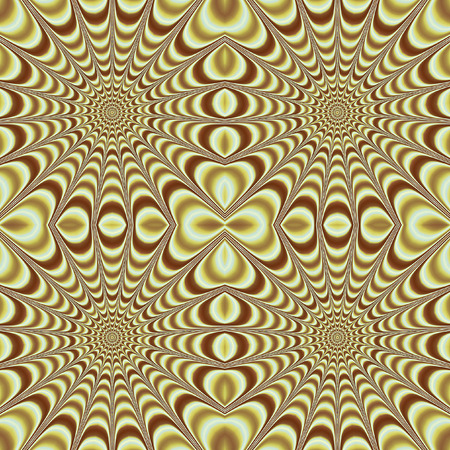 Abstract seamless psychedelic rotating pattern of starsの写真素材