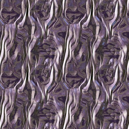 Abstract seamless violet, black and white pattern resembling grooved metal structureの写真素材
