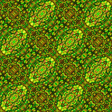 Abstract seamless pattern with stylized reptile circular Scalloped textureの写真素材