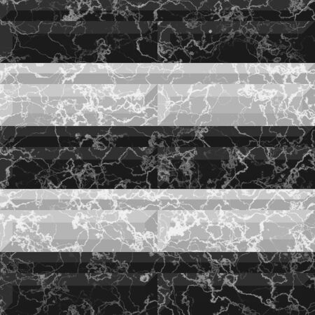 Abstract seamless black and white marbled pattern with veined structureの写真素材