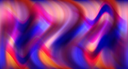 Red, orange, blue and pink abstract rippling pattern of wavesのイラスト素材