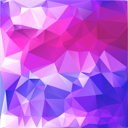 Abstract polygonal background resembling sky with dawn. Blue, purple, white and pink background of polygonsのイラスト素材