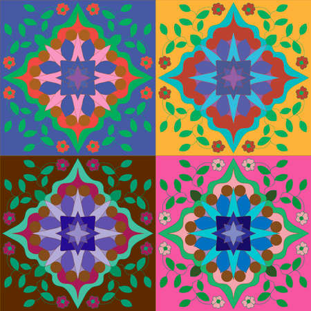 Carpet in eastern styleのイラスト素材