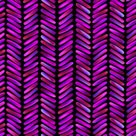 stripes on the black background. Seamless herringbone pattern.のイラスト素材