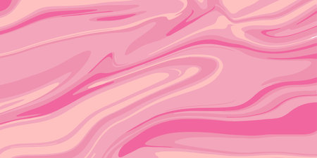 Abstract marble pattern, liquid watercolor on paper. Pink pastel colors. Hand drawn vector...