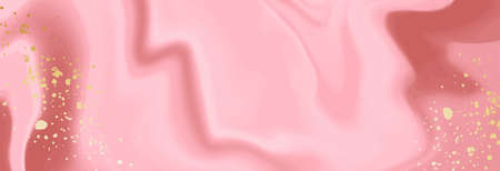 Abstract marble background with gold line veins, glitter splatter. Liquid texture acrylic, alcohol ink, watercolor. Abstract Fluid art painting on modern style. Design for social media, covers, bannerのイラスト素材