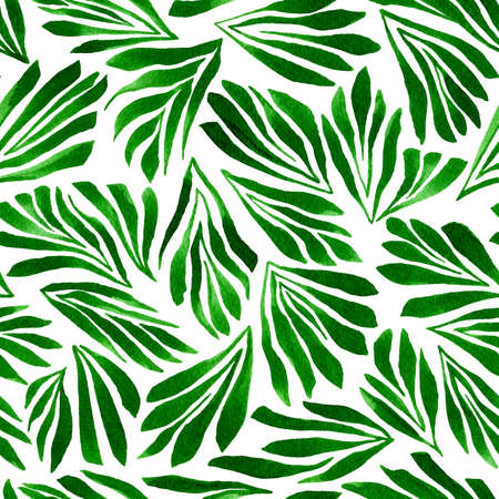 abstract tropical pattern. watercolor background with abstract leaf. Modern tropical background. Elegant summer seamless pattern hand painted. Hand drawn contemporary abstract printの写真素材