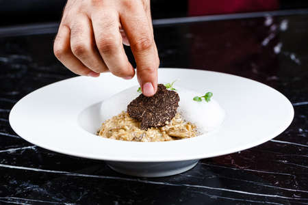 Risotto with trufflesの写真素材