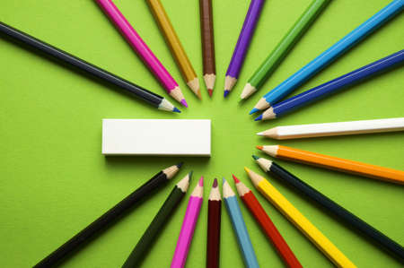 coloured pencilsの写真素材