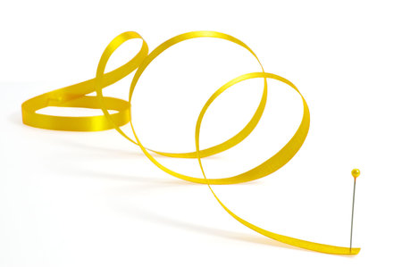 gold ribbon curls 