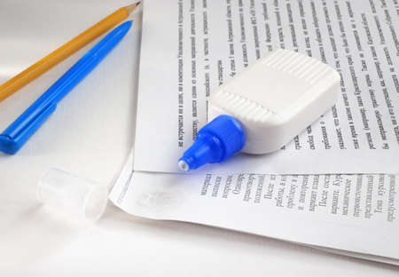 Pasting of pages in documentsの写真素材