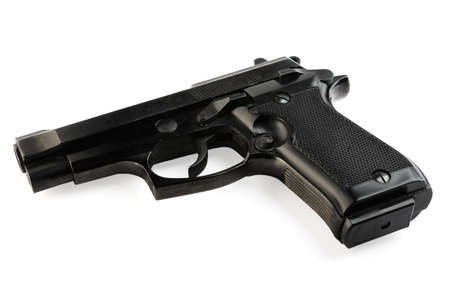 firearms gun on a white backgroundの写真素材