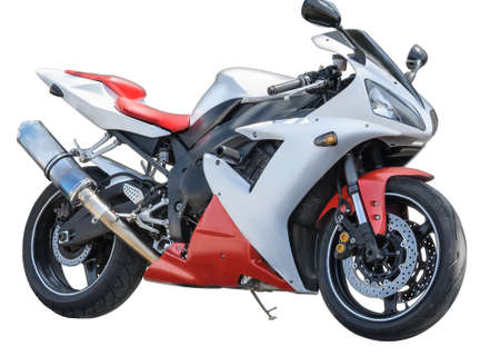 Motorcycle isolated on white background の写真素材