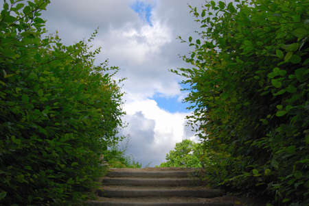 Stairway to heaven, Saint Denis park, Parisの写真素材