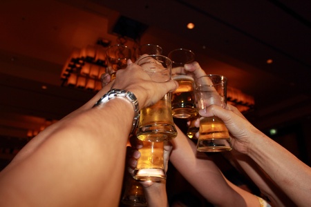 Let s enjoy with drinking の写真素材