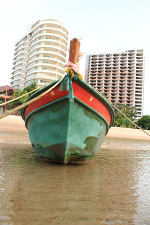 Cha-am beach in Thailand の写真素材