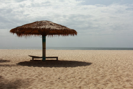 Cha-am beach in Thailand の写真素材