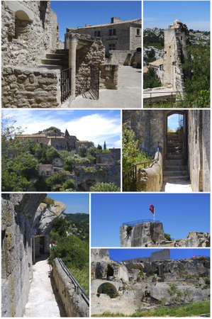 Different views of Baux-de-Provence.の写真素材