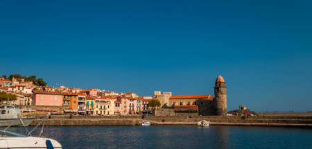 Magnificent village of Collioure, at the edge of the Mediterranean in the south of France.のeditorial素材