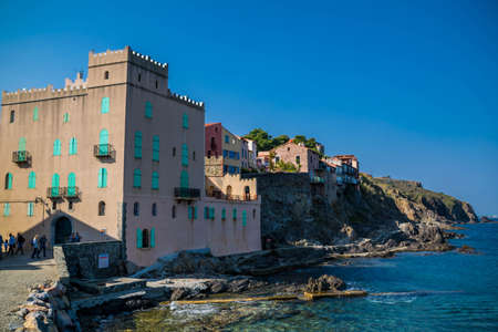 Magnificent village of Collioure, at the edge of the Mediterranean in the south of France.のeditorial素材