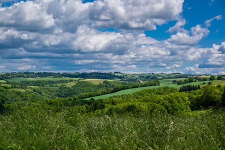 Aveyronnaise countryside, Aveyron, Occitanie, France.