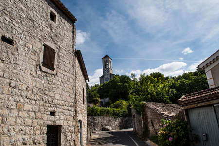 Balazuc, ancient village of Ardèche in France.の写真素材