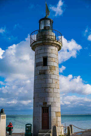 Bay of Cancale in Brittany, the city, the roofs, the bay, the sea.の写真素材