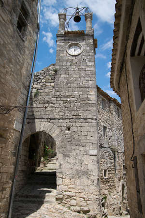 Lacoste, medieval village perched in the luberon in France.のeditorial素材
