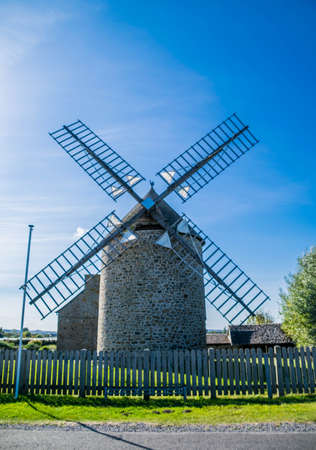Moulin de Cherrueix, Ille-et-Vilaine, Brittany, France.のeditorial素材