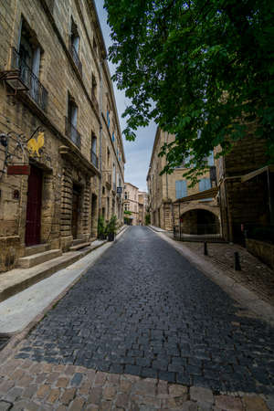 PÃ©zenas, old and historic town of HÃ©rault in the Occitanie region - France.のeditorial素材