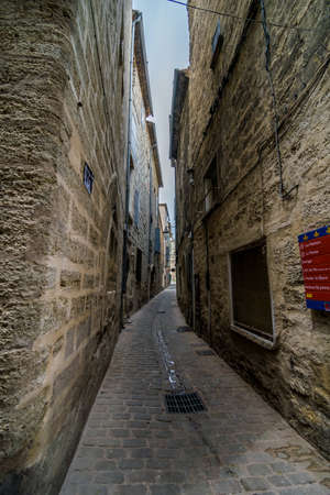 PÃ©zenas, old and historic town of HÃ©rault in the Occitanie region - France.の写真素材