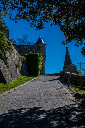 Mont Saint-Michel in Normandy in northern France.の写真素材