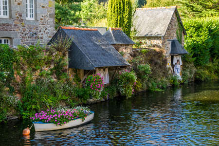Village of Pontrieux in the CÃ´tes-d'Armor with its multitude of washhouses.のeditorial素材