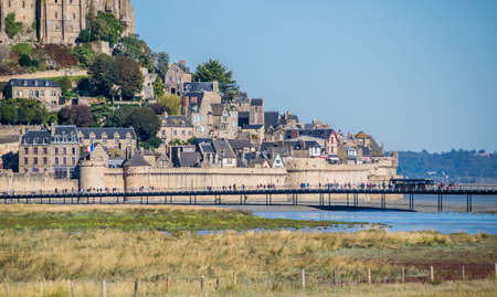 Mont Saint-Michel in Normandy in northern France.のeditorial素材