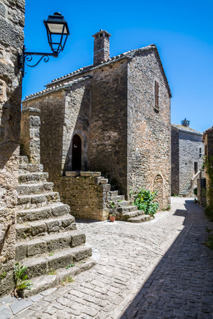 La Couvertoirade pretty medieval village perched in Aveyron.