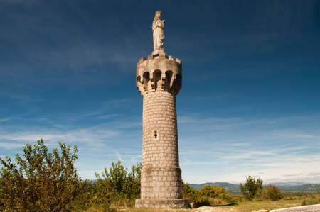 Labeaume, ancient village of ArdÃ¨che in France.のeditorial素材