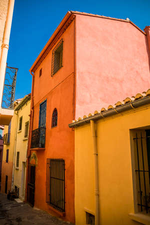 Collioure, seaside town on the vermeille coast, in the Mediterranean, Occitanie, France.の写真素材