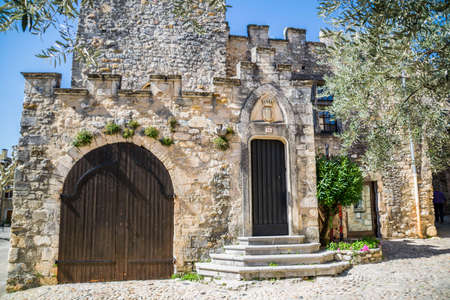 AiguÃ¨ze, medieval village in the Gard in the Occitanie region, France.の写真素材