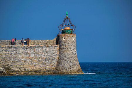 Collioure, seaside town on the vermeille coast, in the Mediterranean, Occitanie, France.