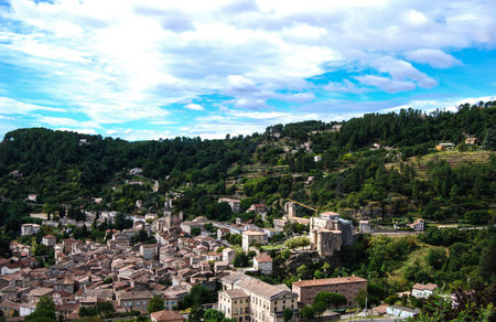 L'ArgentiÃ¨re village in ArdÃ¨che in France.