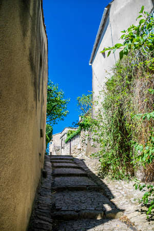 Grignan, medieval village of DrÃ´me in Auvergne-RhÃ´ne-Alpes, France,の写真素材