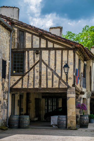 FourcÃ¨s, Gascon village in the Gers, in Occitanie, France.