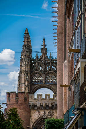 Albi, historic town of Tarn in Occitanie, France.のeditorial素材