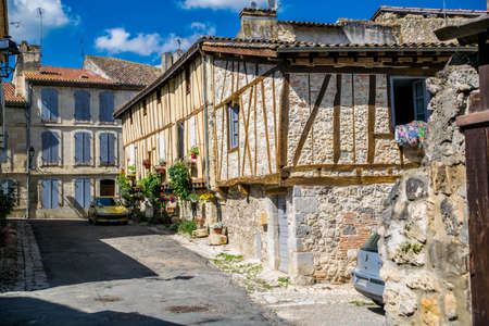 NÃ©rac pretty little village of Lot et Garonne in Occitanie, France.の写真素材